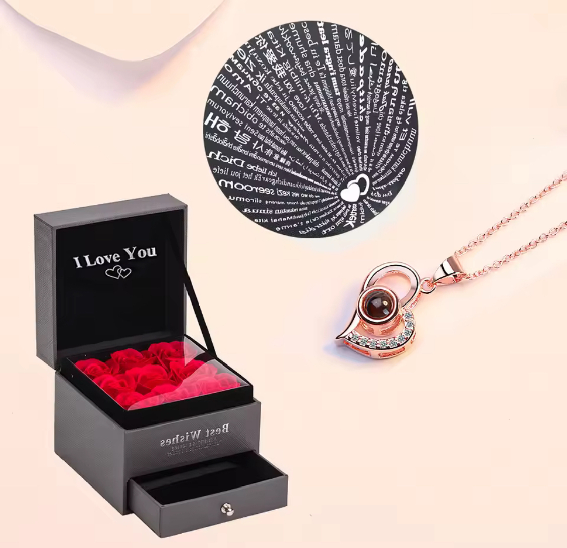 100 Languages I Love You Pendant Necklace